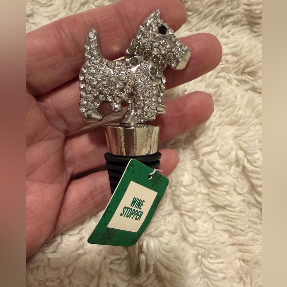 Scottish Terrior Dog Wine Stopper NWT